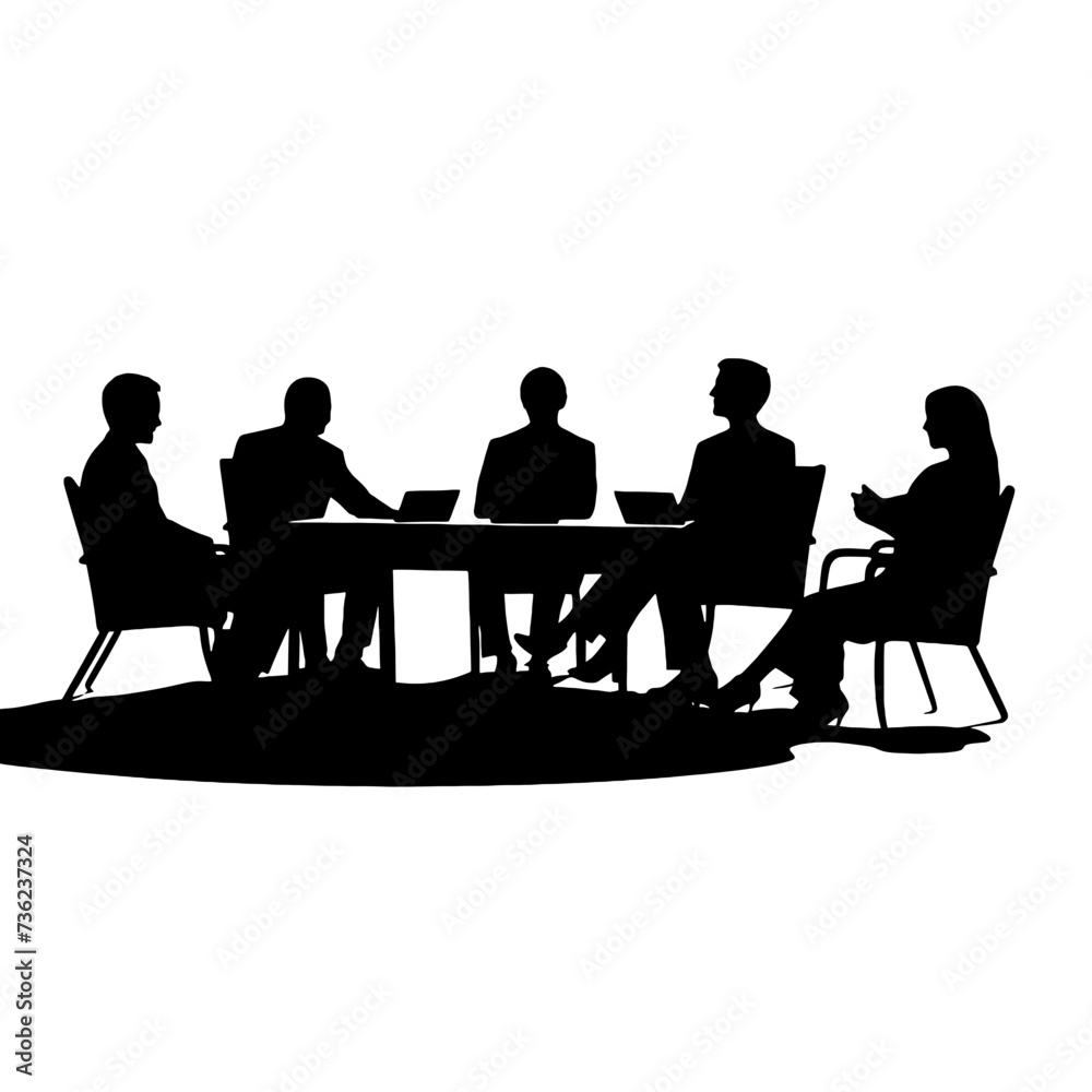business people silhouette business people silhouette