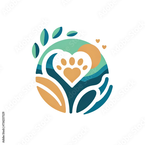 Wallpaper Mural Pet Love Graphic Logo Torontodigital.ca