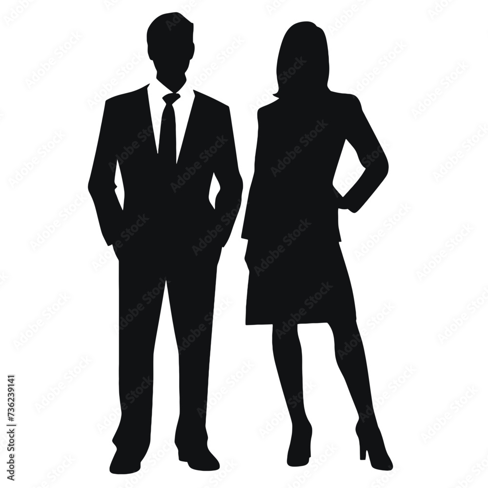 business people silhouette 