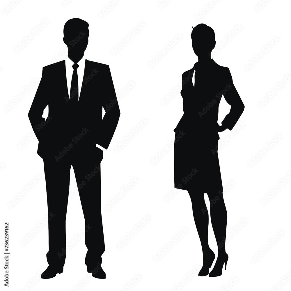 business people silhouette 