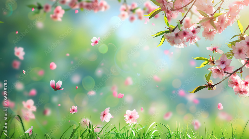 Nature's Renewal: Tranquil Spring Background