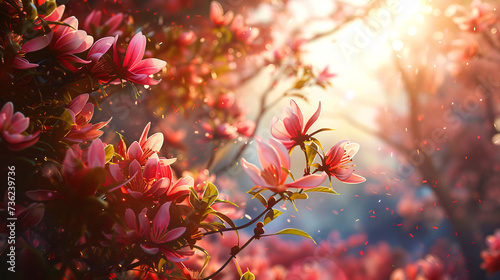 Nature s Renewal  Tranquil Spring Background