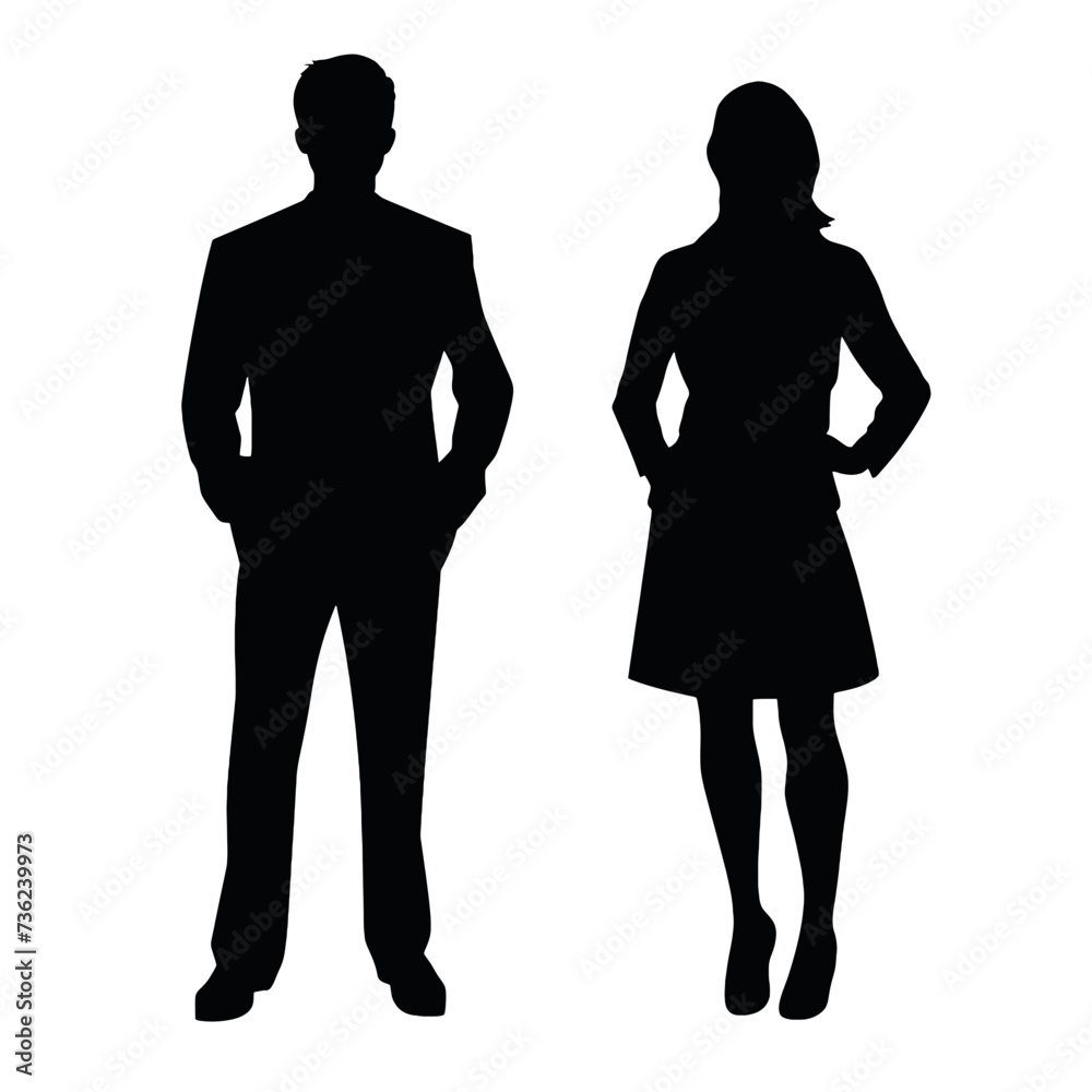 business people silhouette 