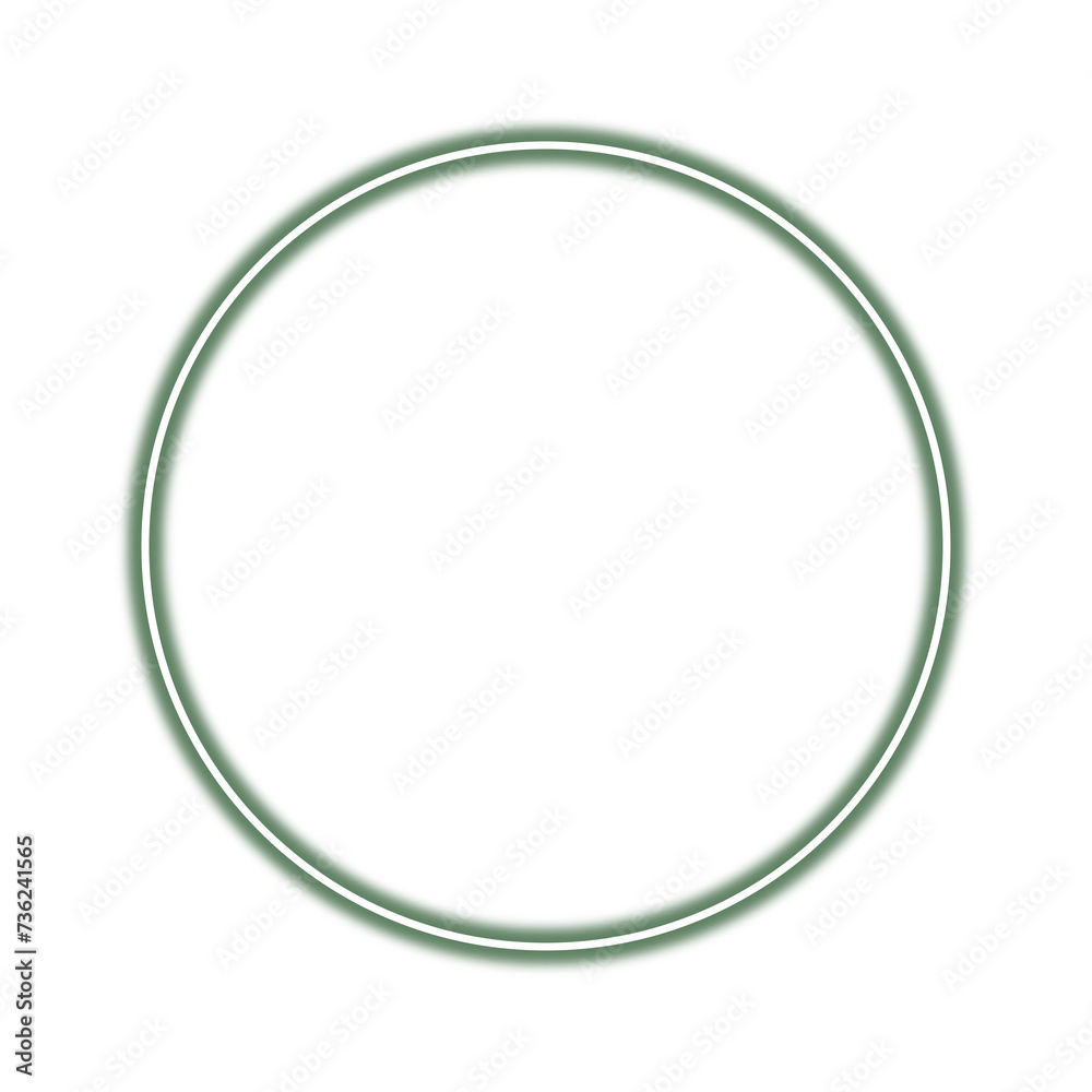 Neon green circle frame png Neon green circle frame png