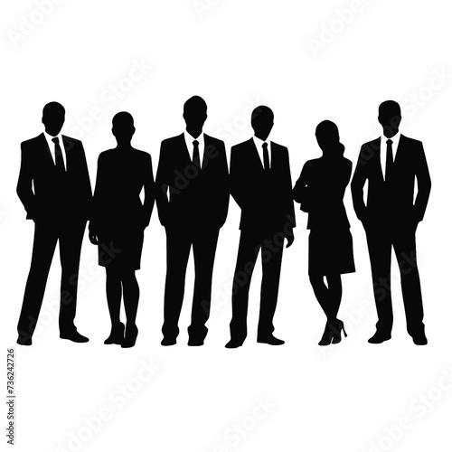 business people silhouette 