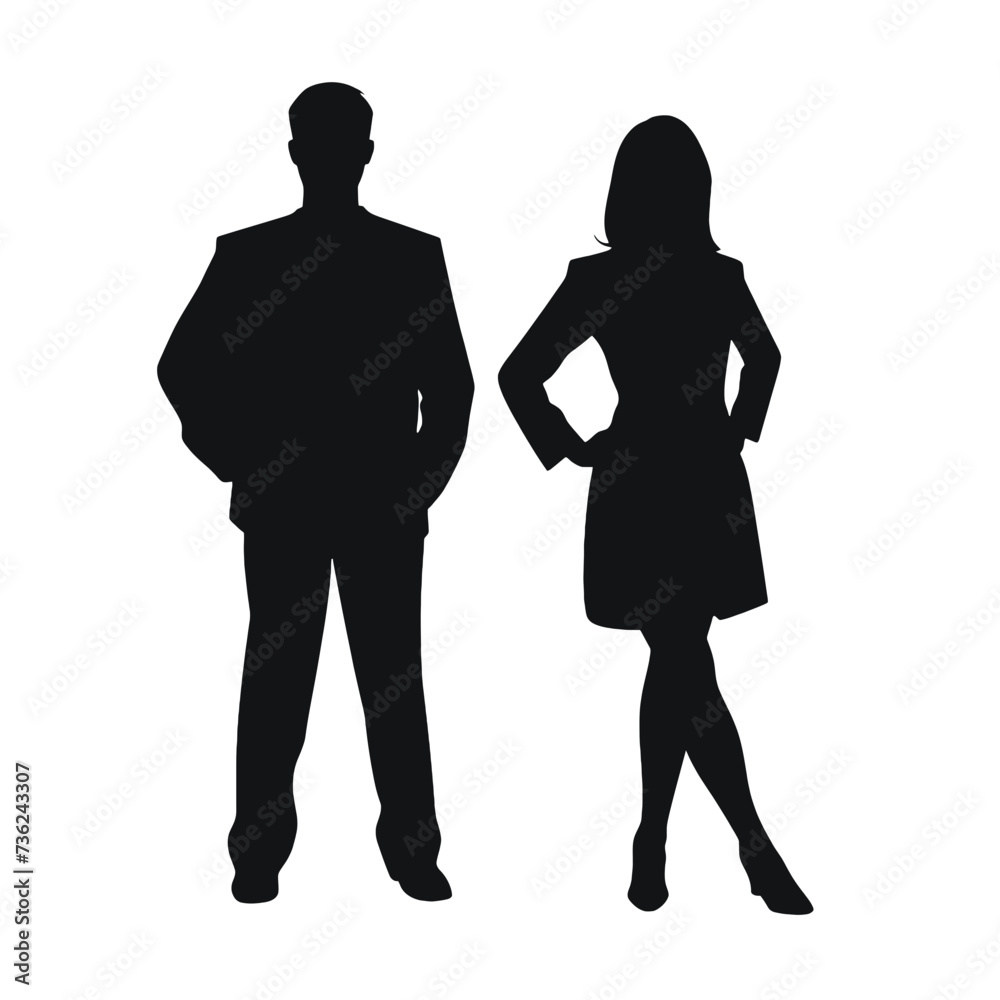 business people silhouette 