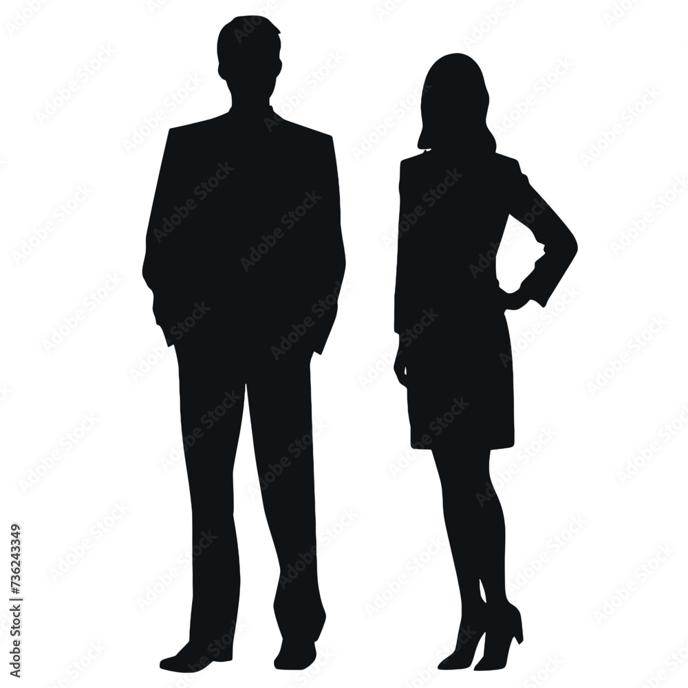 business people silhouette 