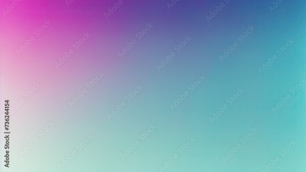 Abstract Blue teal green and pink grainy gradient background