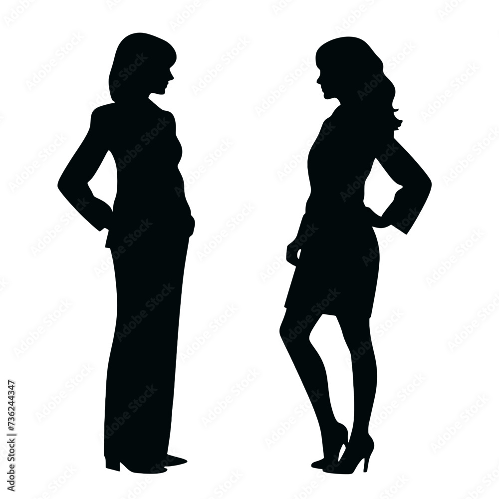 business people silhouette business people silhouette