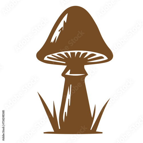 Mushroom and toadstool vector flat design