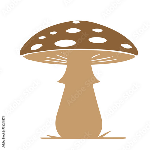 Mushroom and toadstool vector flat design