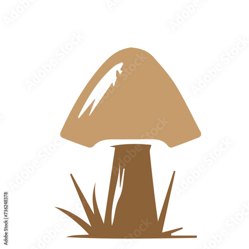 Mushroom and toadstool vector flat design