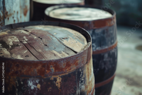 Barrel Spill: Chemical Pollution Threat © Andrii 
