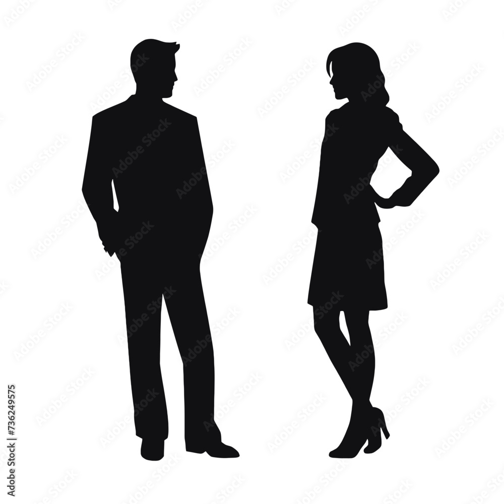 business people silhouette 