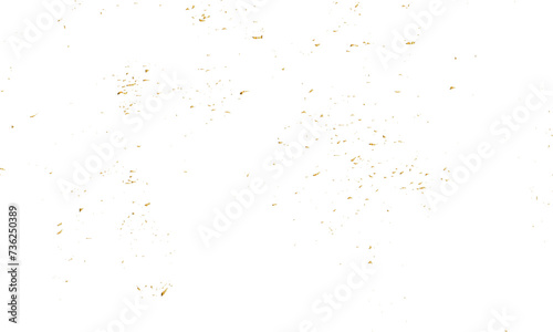 Doted and confetti golden glitter on transparent background. Shiny glittering dust. Gold glitter sparkle confetti that floats down falling