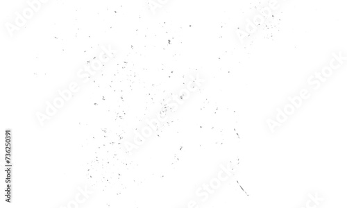Abstract doted and confetti silver glitter and dust particles splatter on transparent background. Dust silver grunge background.