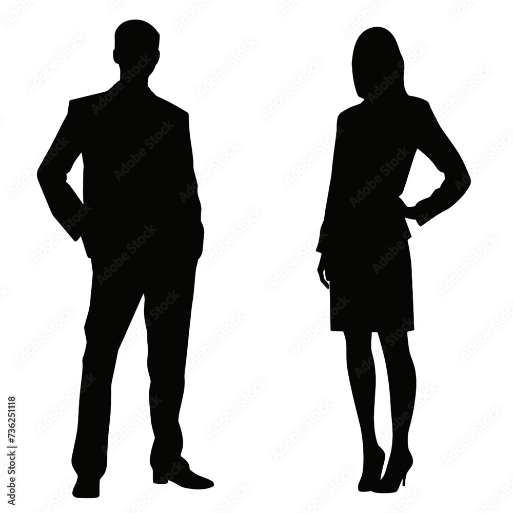 business people silhouette 