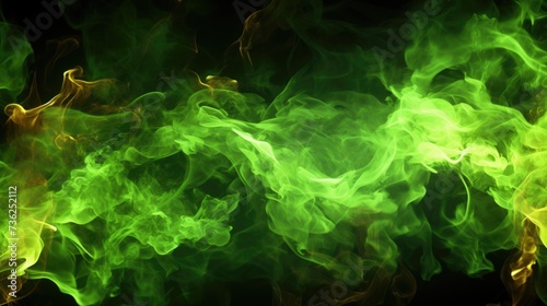  Lime Green fire background