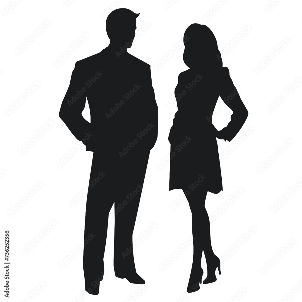 business people silhouette 