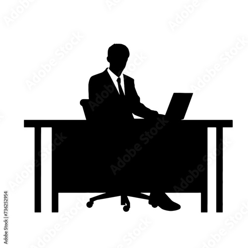 business people silhouette 