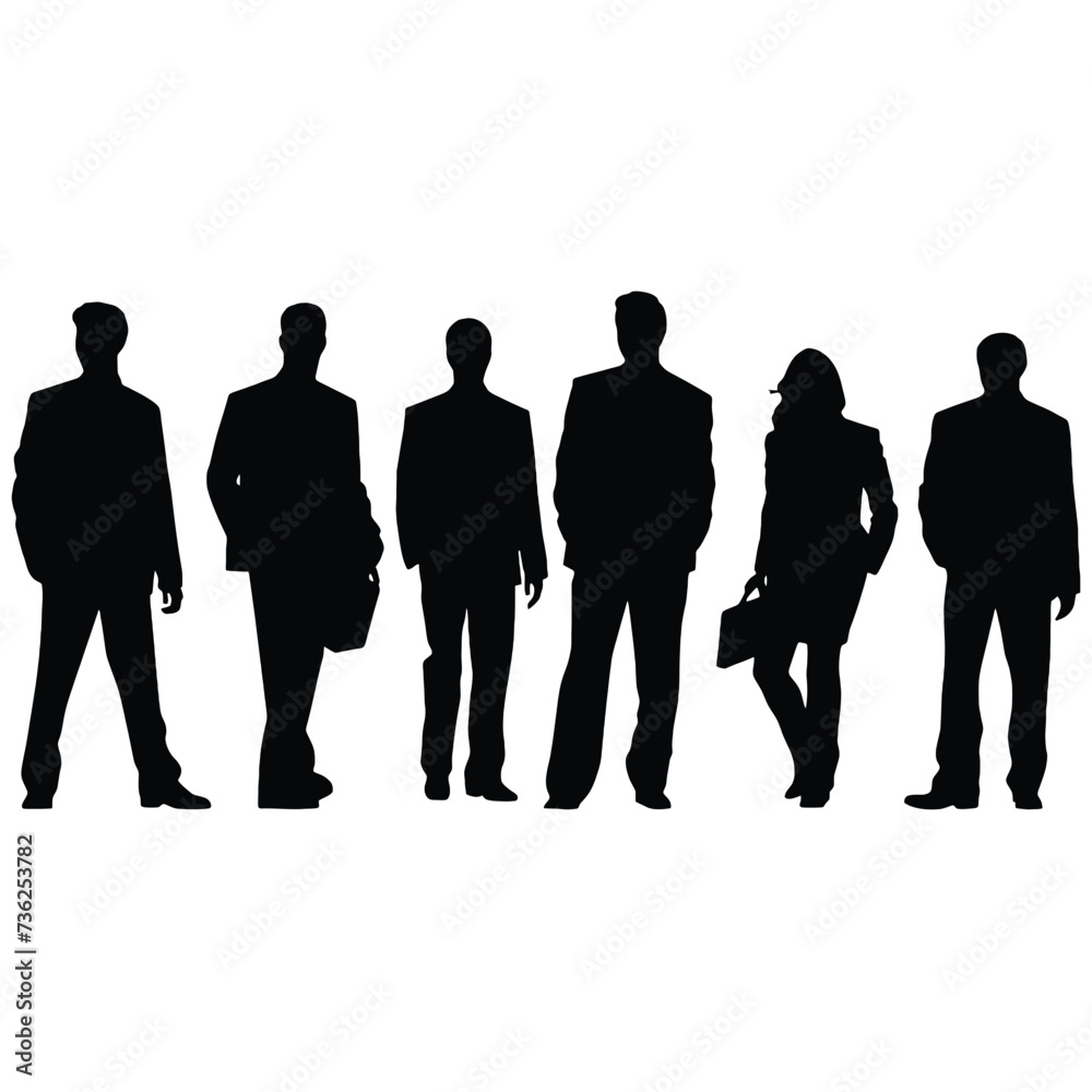 business people silhouette 