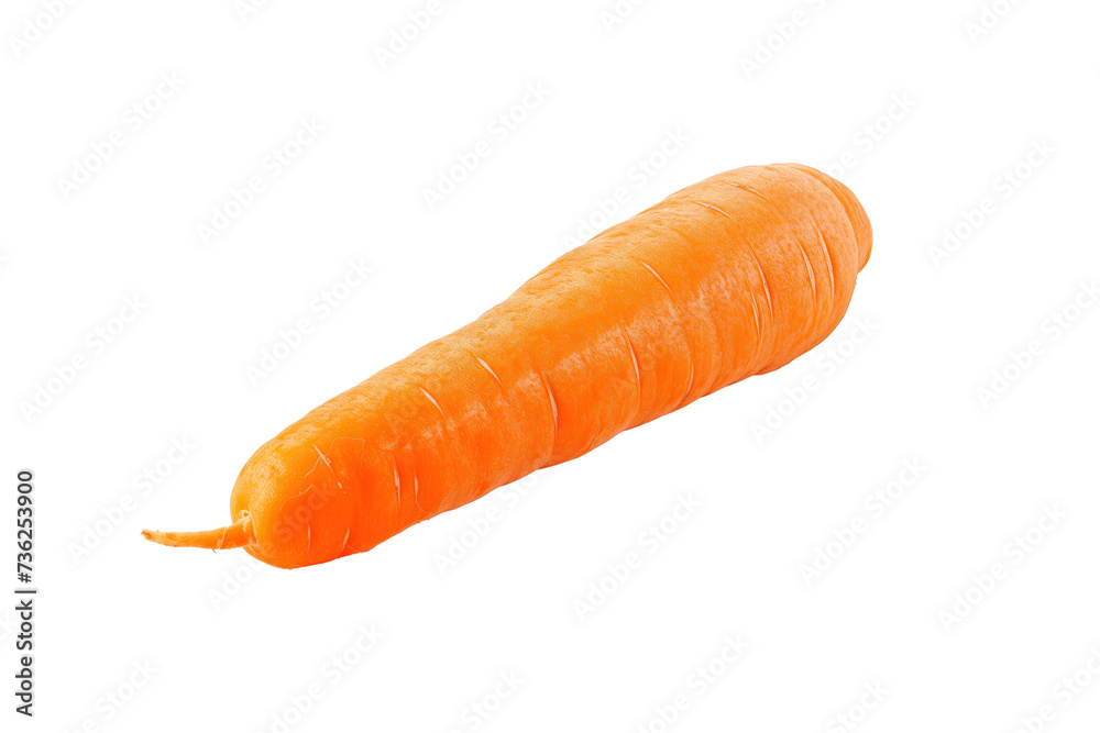 Single carrot isolated on white Single carrot isolated on white