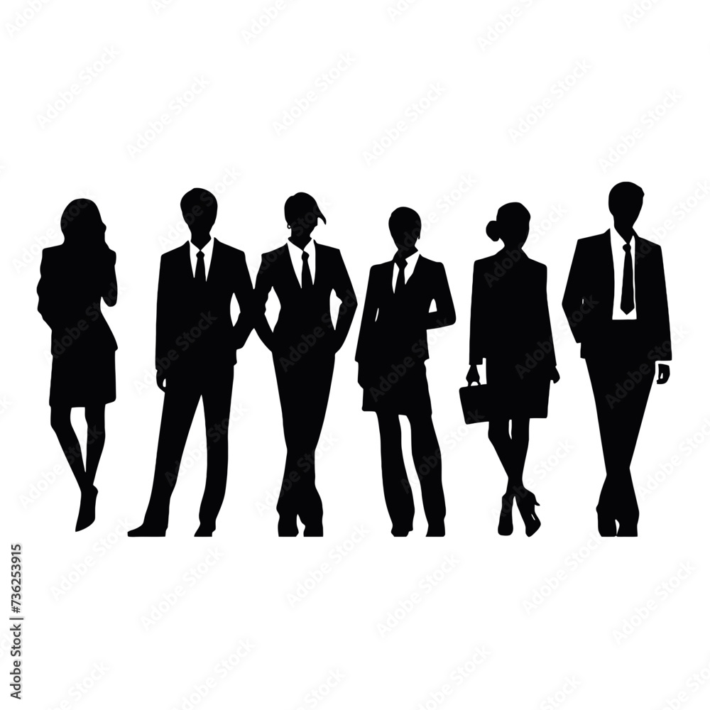 business people silhouette business people silhouette