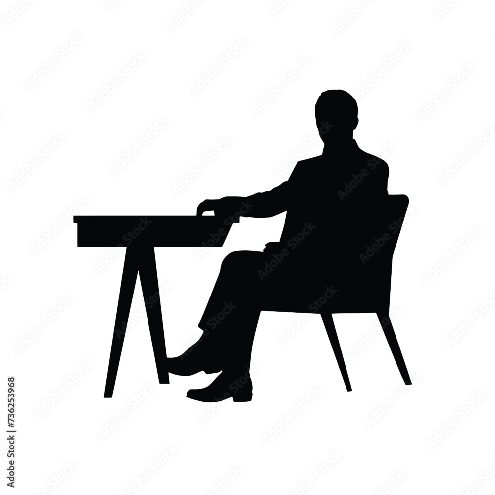 Fototapeta premium business people silhouette 