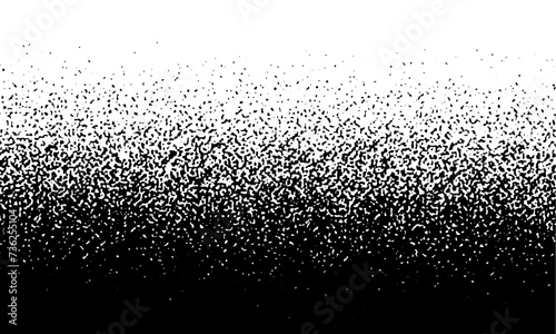 Black on white background. Black and white dissolve halftone grunge effect. Vector Illustration