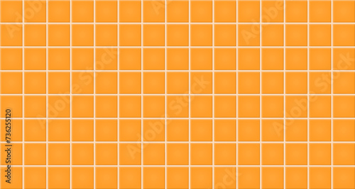 Orange ceramic tiles texture abstract background vector illustration