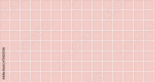 Pink ceramic tiles texture abstract background vector illustration