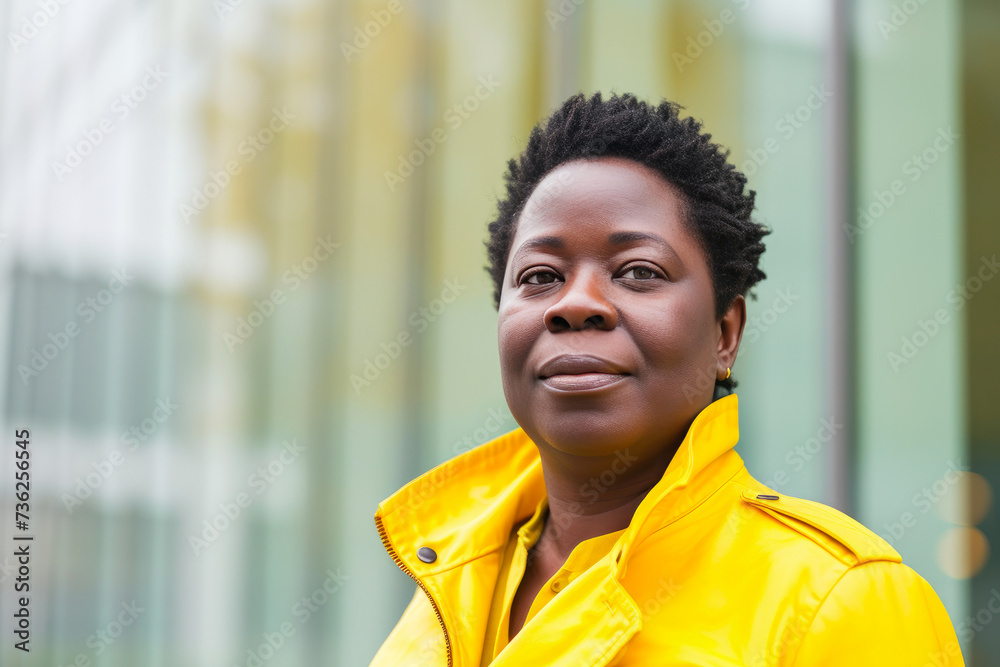 Fototapeta premium City Success Story: African American Executive Profile