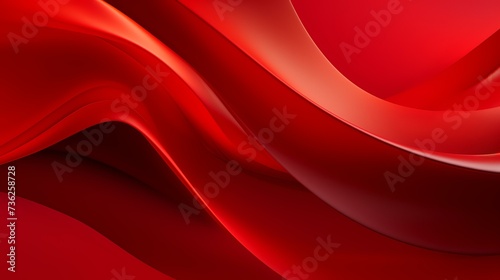 Bright red liquid paper waves the abstract banner