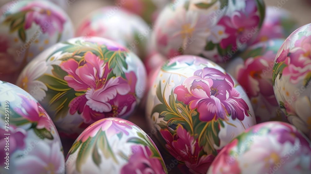 Engaging Encounter with Easter Eggs Illustrated in Floral Motifs Engaging Encounter with Easter Eggs Illustrated in Floral Motifs