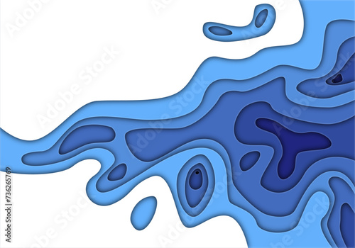 3d pappercut background