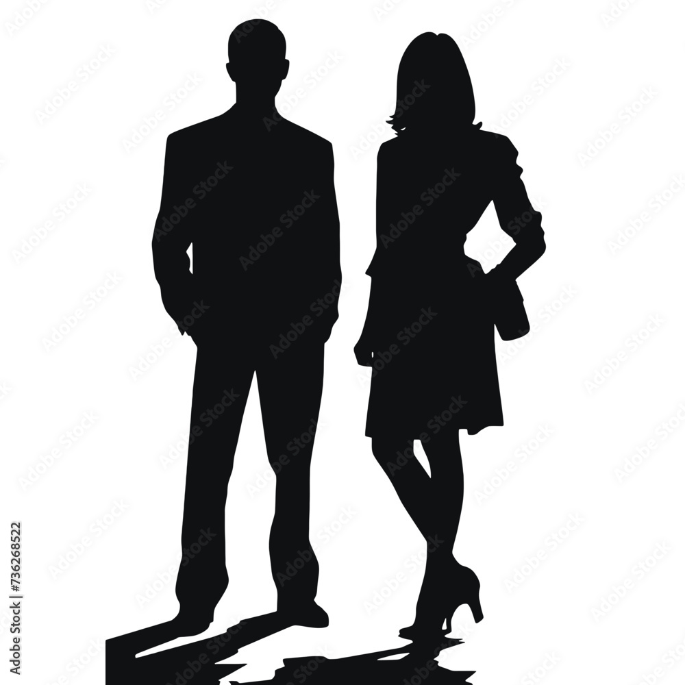 business people silhouette 