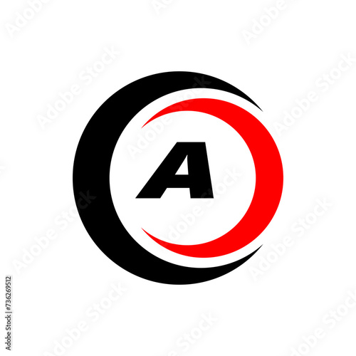 Free Download Letter A and crescent moon simple symbol logo vector - GFXLoad