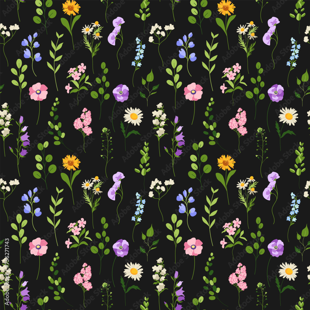 Seamless pattern with spring flowers Seamless pattern with spring flowers