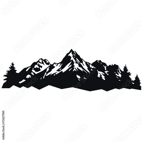 mountain landscape silhouette