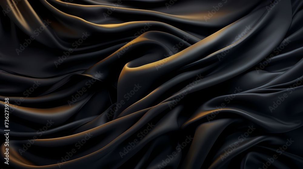 Obraz premium A velvety black solid color background