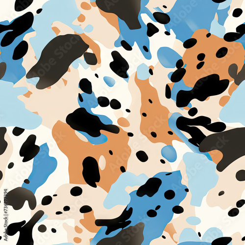 Holstein cow hyde pattern