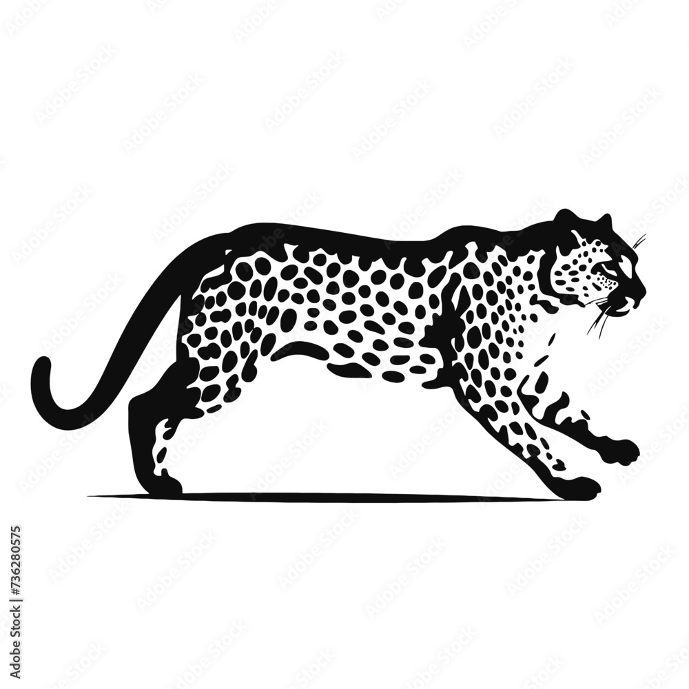 cheetah silhouette cheetah silhouette