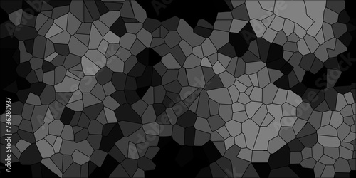 abstract black geometric with triangles and marble texture. Seamless pattern mosaic marble pattern texture with seamless shapes. dark and light gray Geometric Modern creative background.