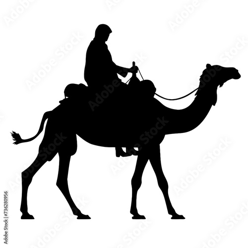 People ride camels