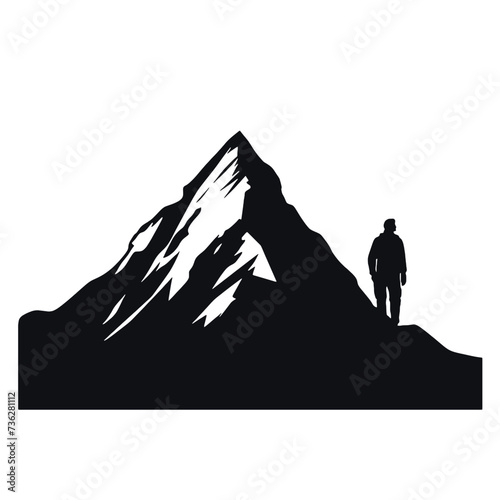 mountain landscape silhouette 
