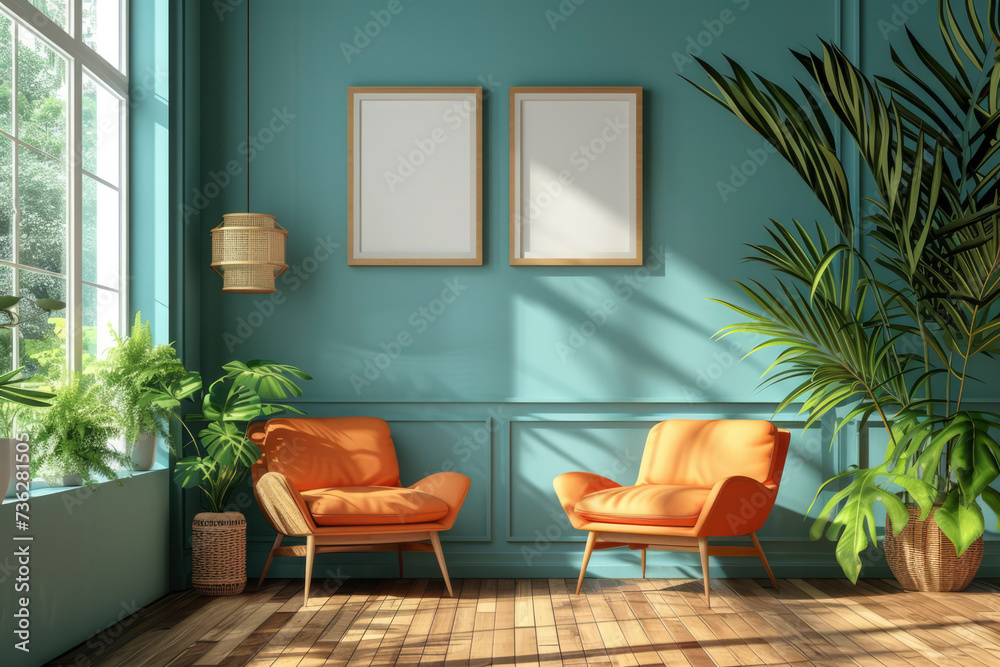 Coastal style home interior design of modern living room Coastal style home interior design of modern living room