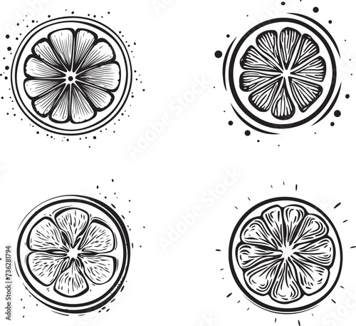 lemon icon vector illustration 