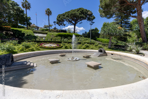 Bellini Garden, the oldest public garden in the city, Catania, Sicily, Italy