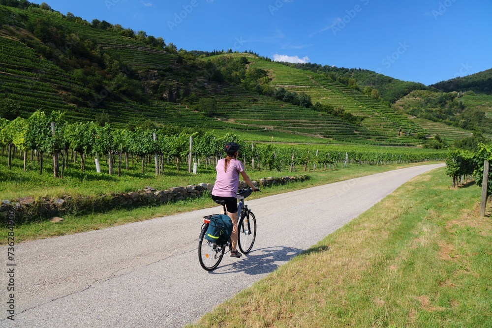 Bicycle tourism Donauradweg in Austria