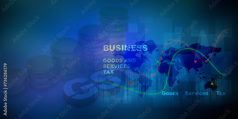 2d rendering Stock market online business concept. business Graph 2d rendering Stock market online business concept. business Graph
